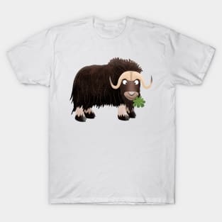 Funny musk ox cartoon illustration T-Shirt